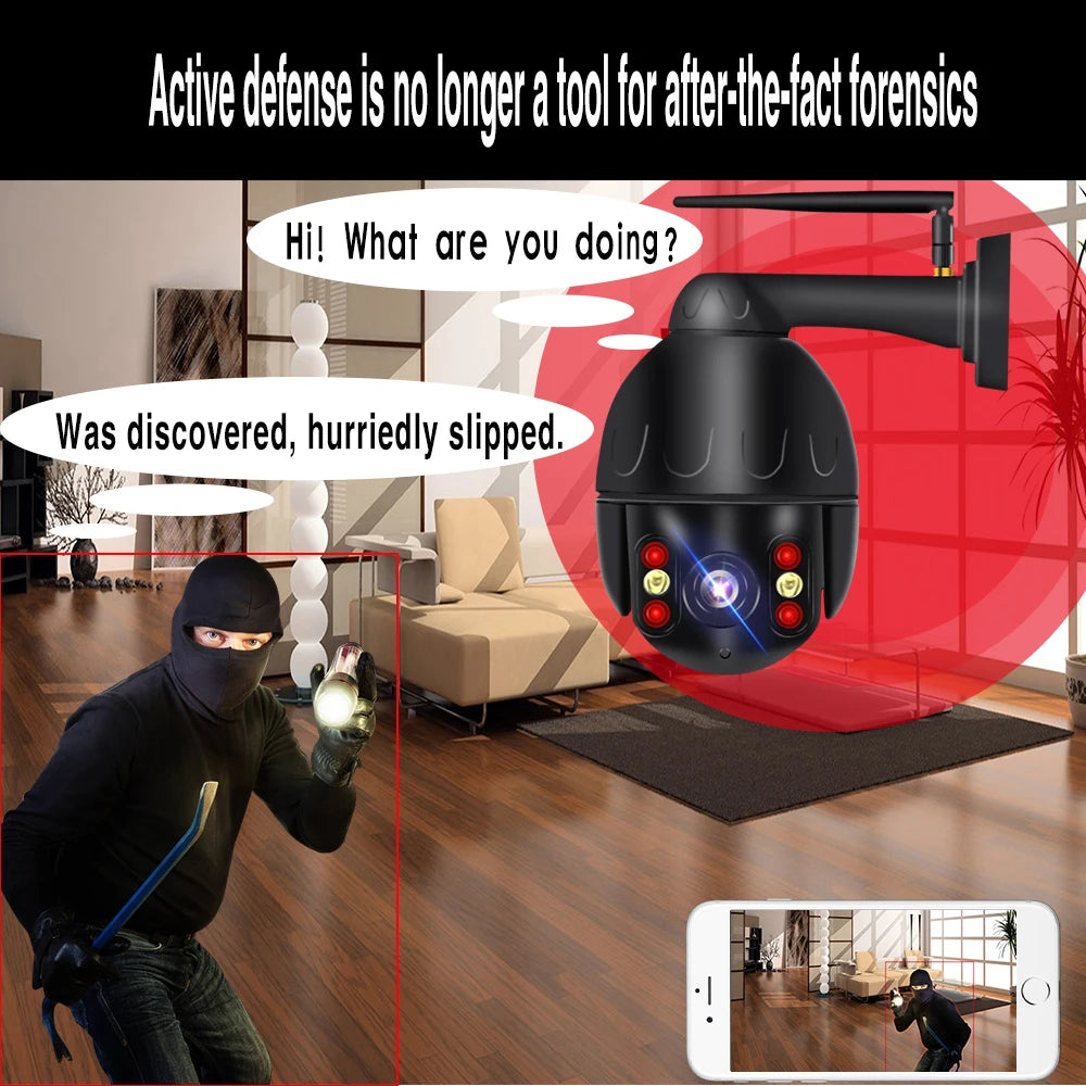 Cameră de Supraveghere 4K WiFi cu Auto-Tracking