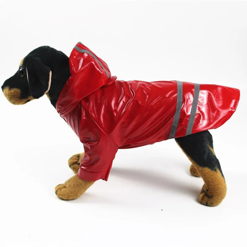 Waterproof Dog Raincoat — Reflective Hooded