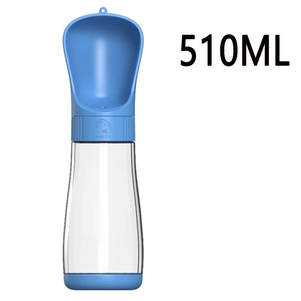 Twist Open Dog Water Bottle Portable Drinking Water Feeding Food Bowl Traveling Walker Dog Accessories Outside Puppy Pet Bottle