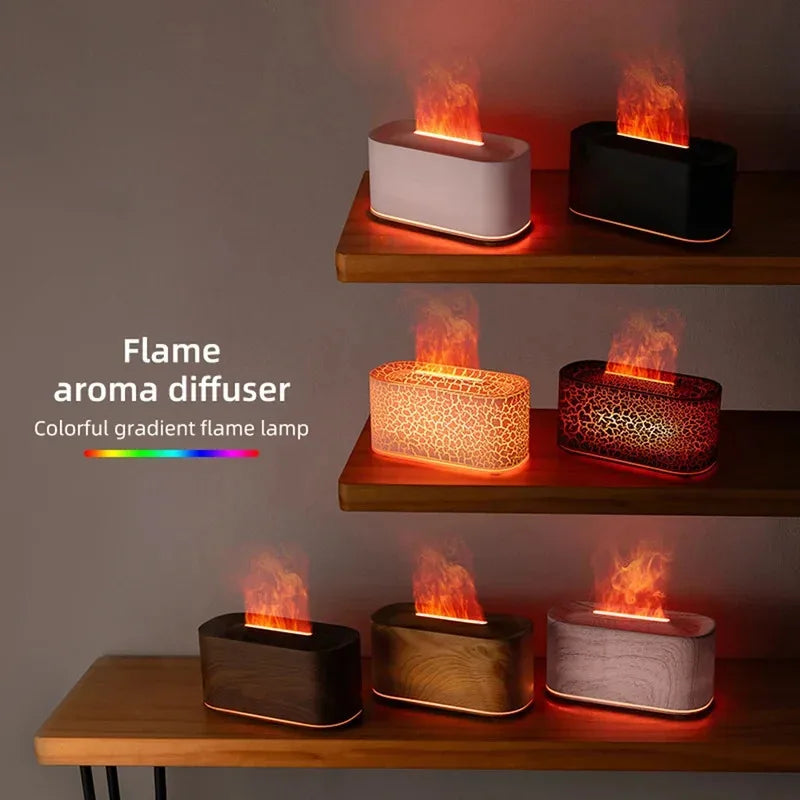 Difuzor Aromaterapie cu Flacără 3D