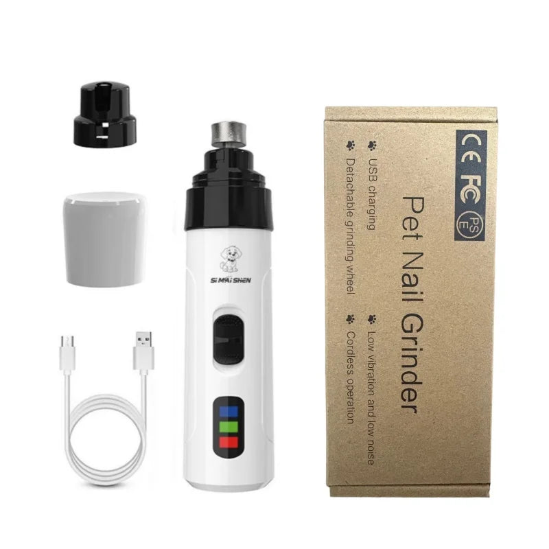 Electric Pet Nail Grinder — USB Rechargeable