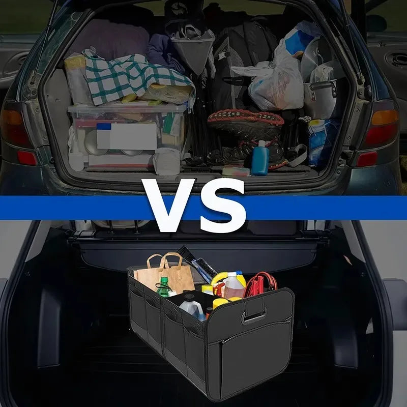 Organizator Pliabil de Portbagaj Auto cu Compartimente