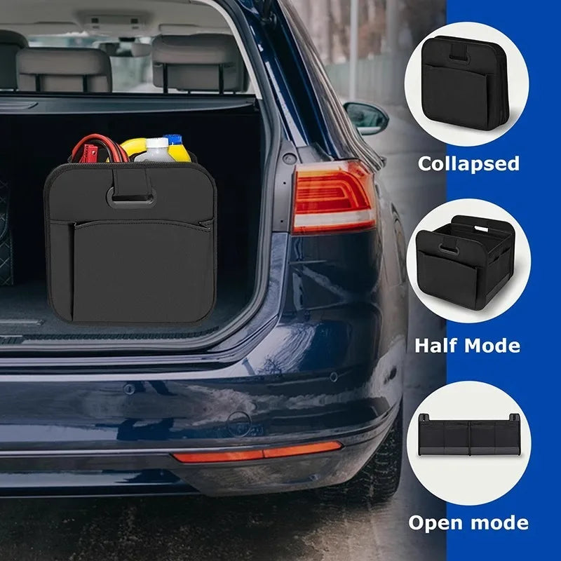 Organizator Pliabil de Portbagaj Auto cu Compartimente