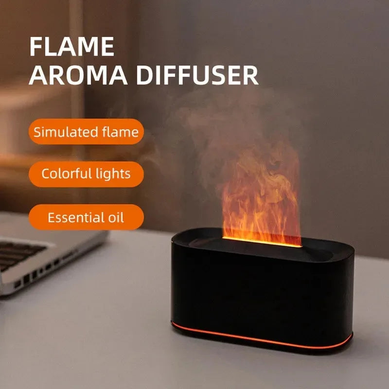 Difuzor Aromaterapie cu Flacără 3D