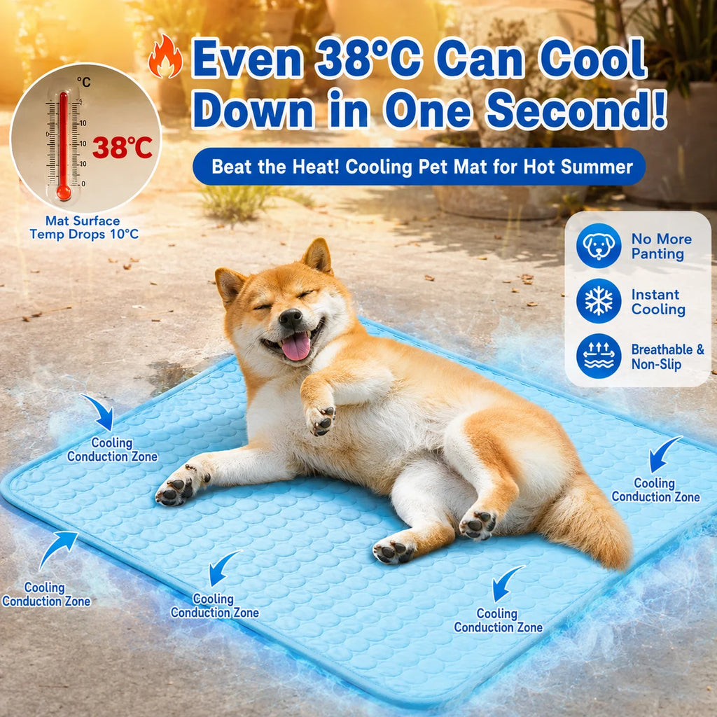 Covoraș Răcoritor cu Gel pentru Câini și Pisici – M (50×40 cm)