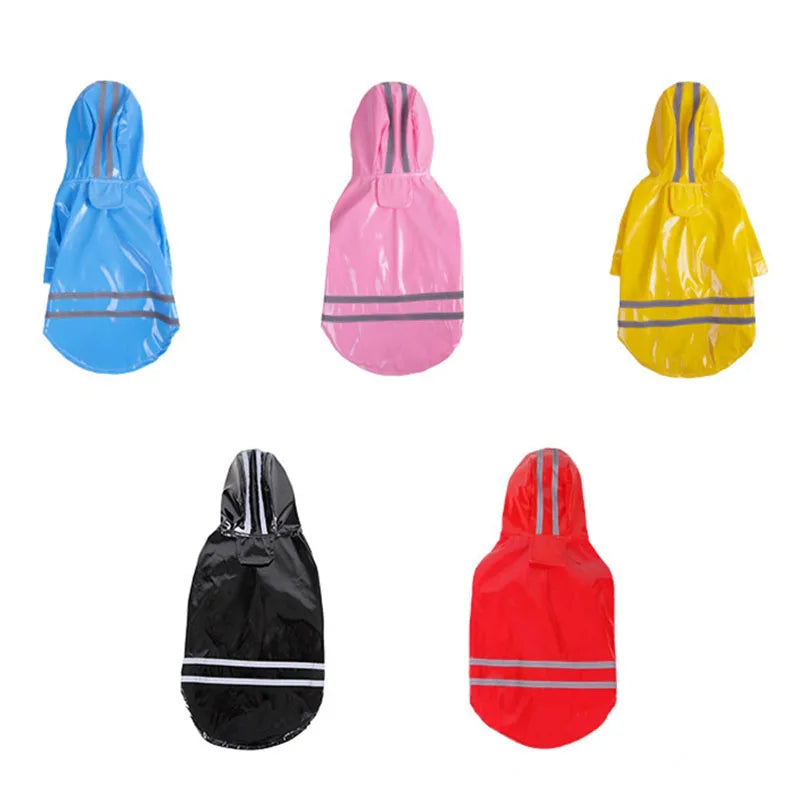 Waterproof Dog Raincoat — Reflective Hooded