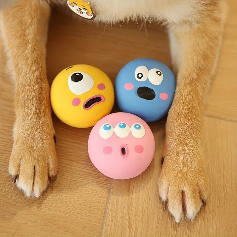Squeaky Latex Dog Toy — Fun Fetch & Chew for Small & Medium Dogs