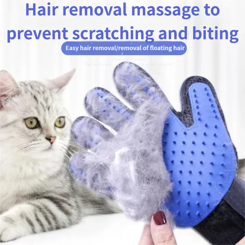 Silicone Pet Grooming Glove — Deshedding & Massage