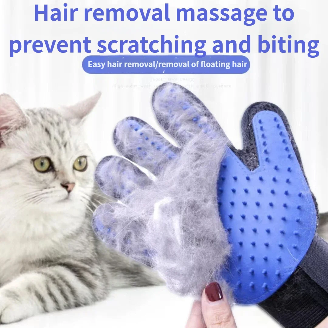 Silicone Pet Grooming Glove — Deshedding & Massage