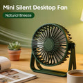 Mini Ventilator de Birou Portabil Reîncărcabil, Silențios