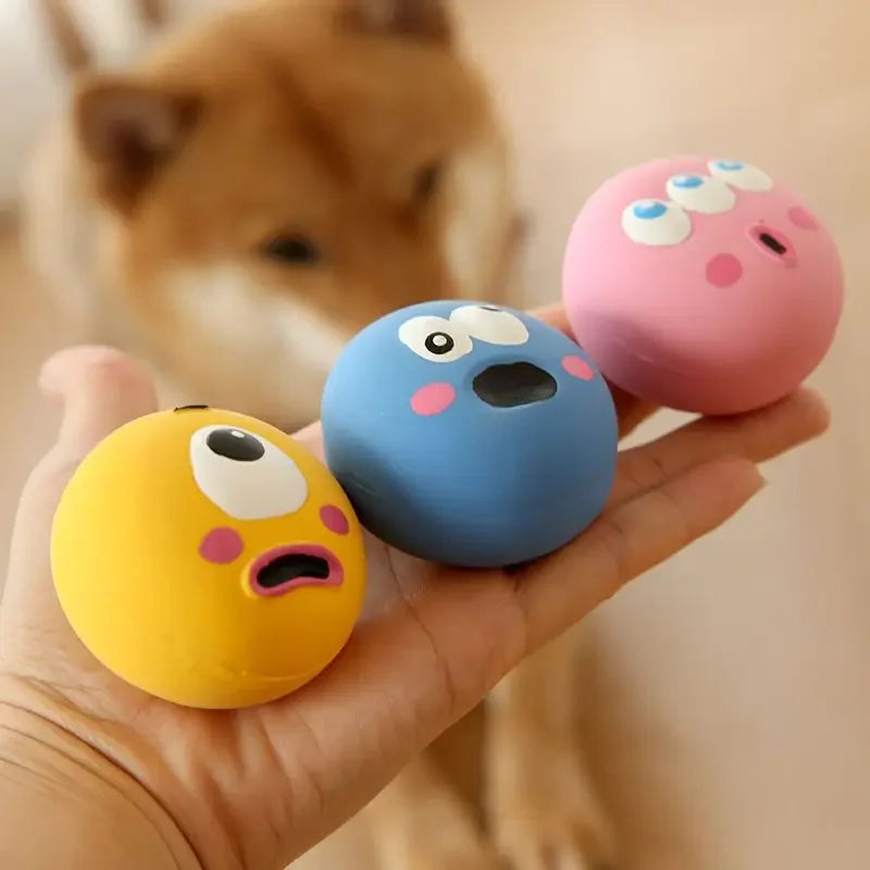 Squeaky Latex Dog Toy — Fun Fetch & Chew for Small & Medium Dogs