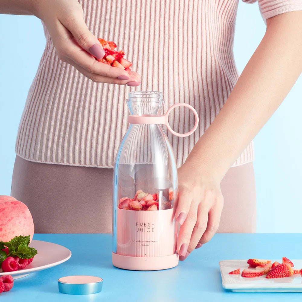 Blender Portabil USB-C 350ml 6 Lame Inox