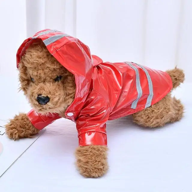 Waterproof Dog Raincoat — Reflective Hooded