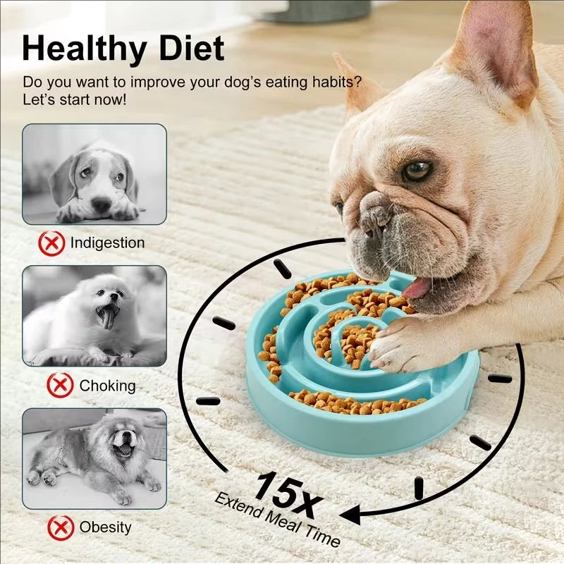 Slow Feeder Dog Bowl — Anti-Bloat & Enrichment