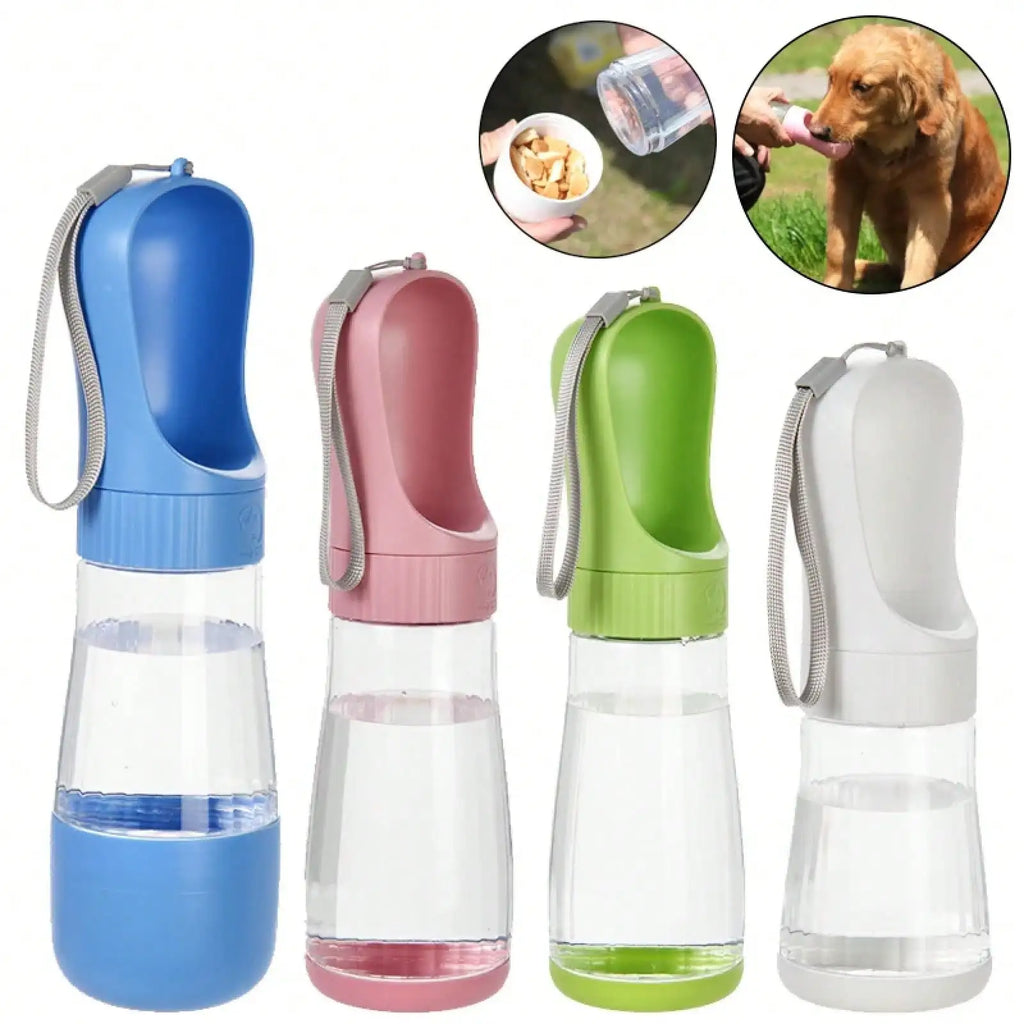 2-in-1 Portable Dog Water Bottle & Food Dispenser