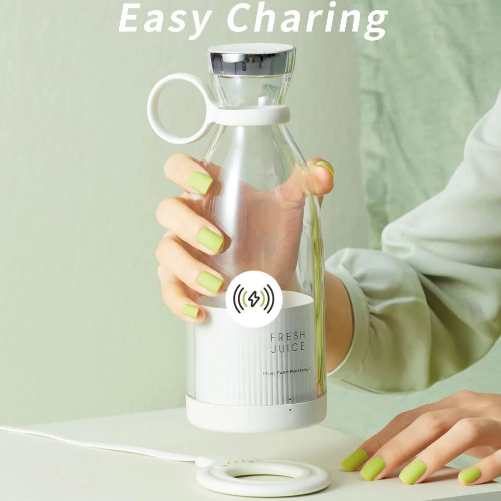 Blender Portabil USB-C 350ml 6 Lame Inox