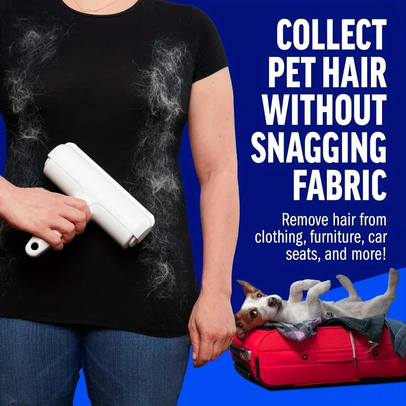 Reusable Pet Hair Remover Roller — Self-Cleaning