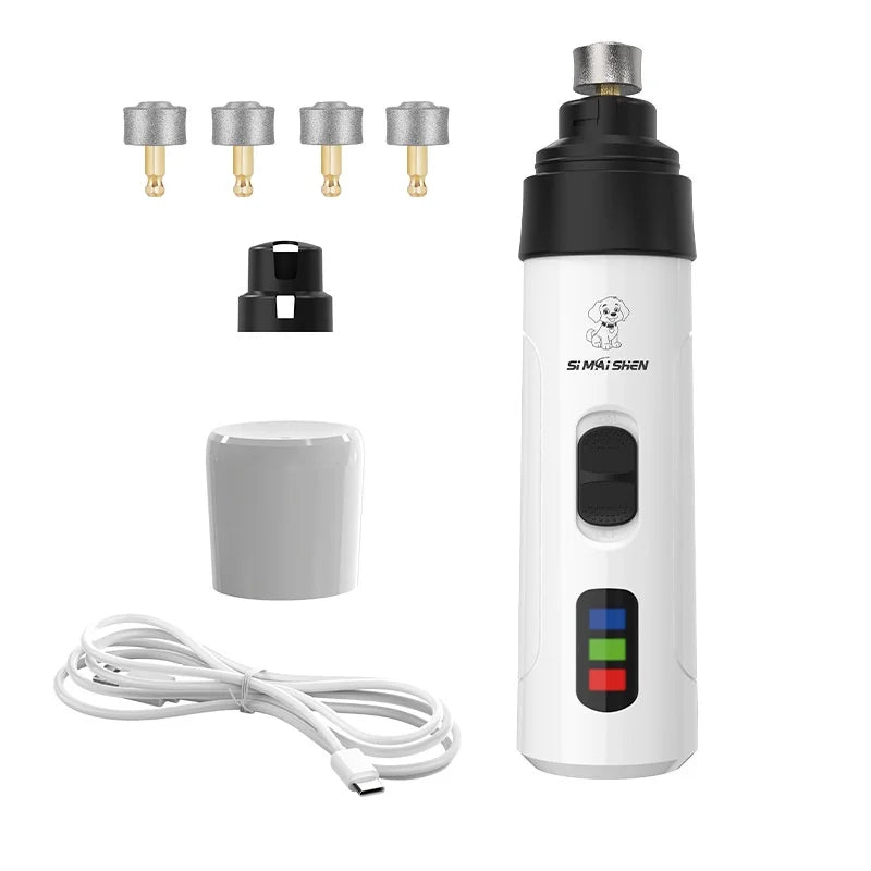 Electric Pet Nail Grinder — USB Rechargeable