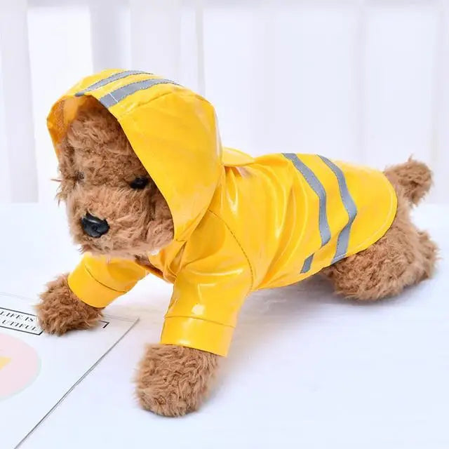Waterproof Dog Raincoat — Reflective Hooded