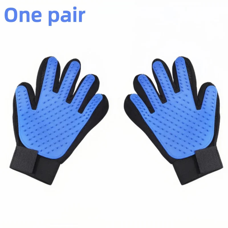 Silicone Pet Grooming Glove — Deshedding & Massage