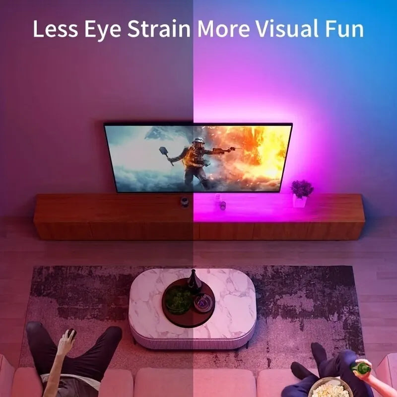 Bandă LED RGB Smart 5M cu aplicație și telecomandă