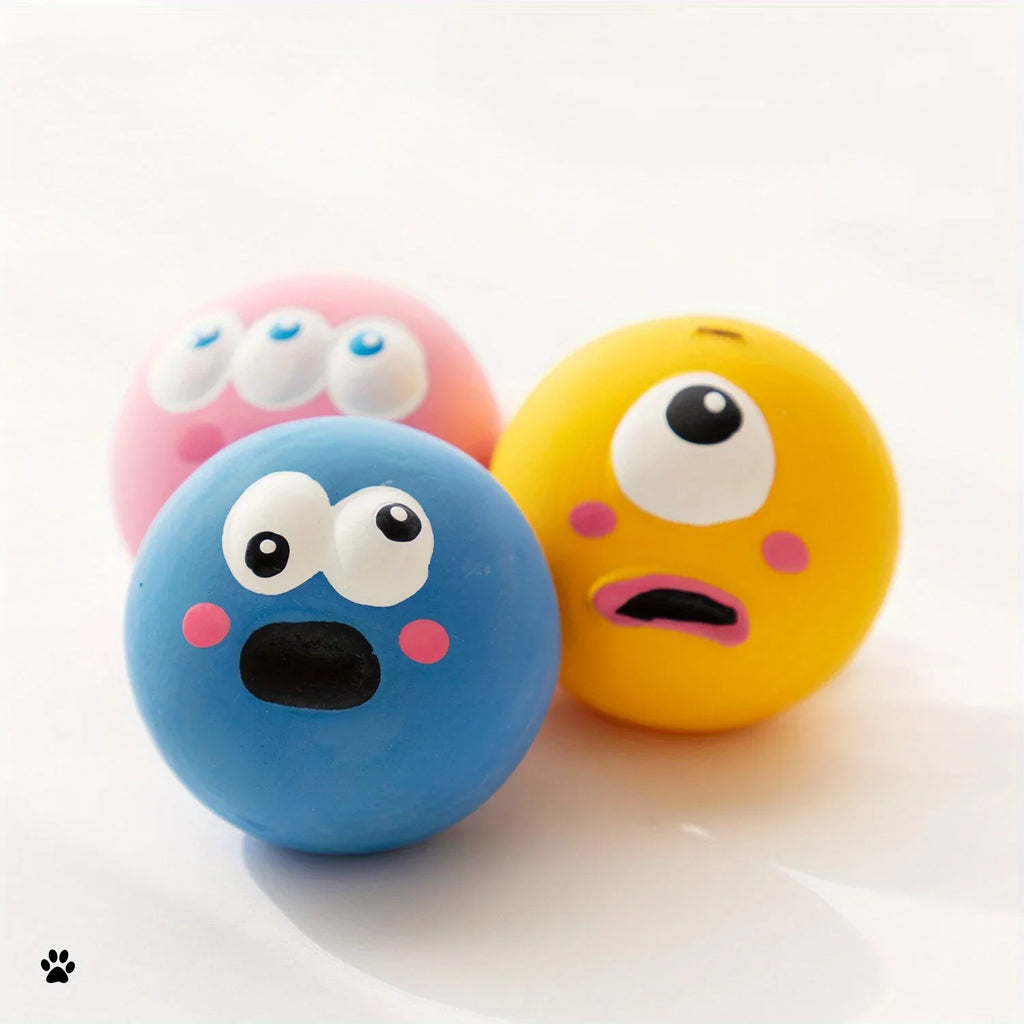 Squeaky Latex Dog Toy — Fun Fetch & Chew for Small & Medium Dogs