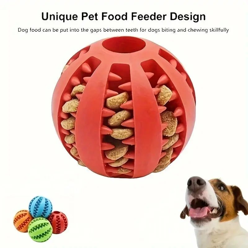 Treat-Dispensing Chew Ball for Dogs — Slow Feeder & Boredom Buster