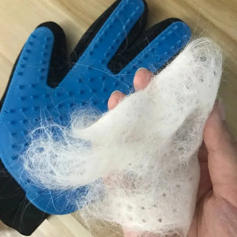 Silicone Pet Grooming Glove — Deshedding & Massage