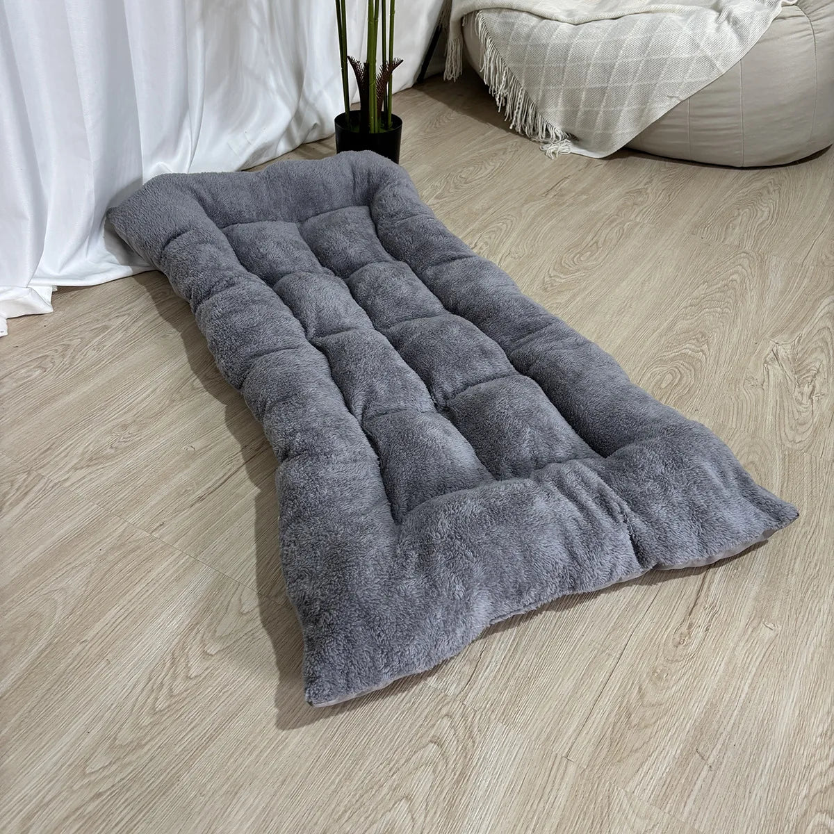 Cozy Plush Pet Cushion Bed — Soft Washable Mat for Dogs & Cats