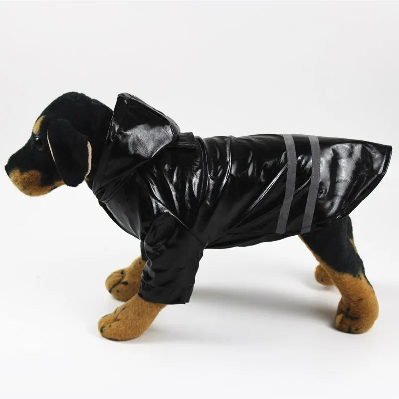Waterproof Dog Raincoat — Reflective Hooded
