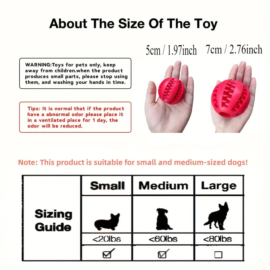 Treat-Dispensing Chew Ball for Dogs — Slow Feeder & Boredom Buster