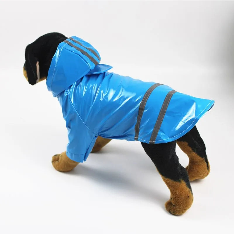 Waterproof Dog Raincoat — Reflective Hooded