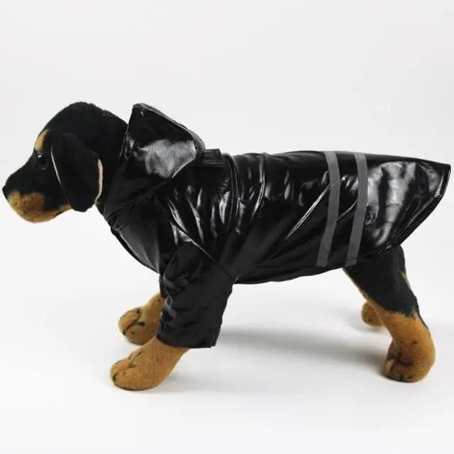 Waterproof Dog Raincoat — Reflective Hooded