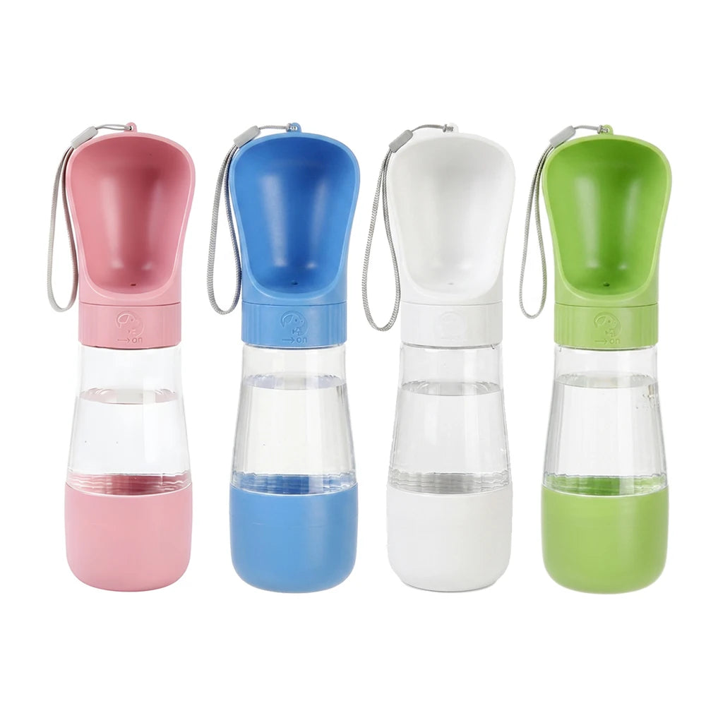 2-in-1 Portable Dog Water Bottle & Food Dispenser