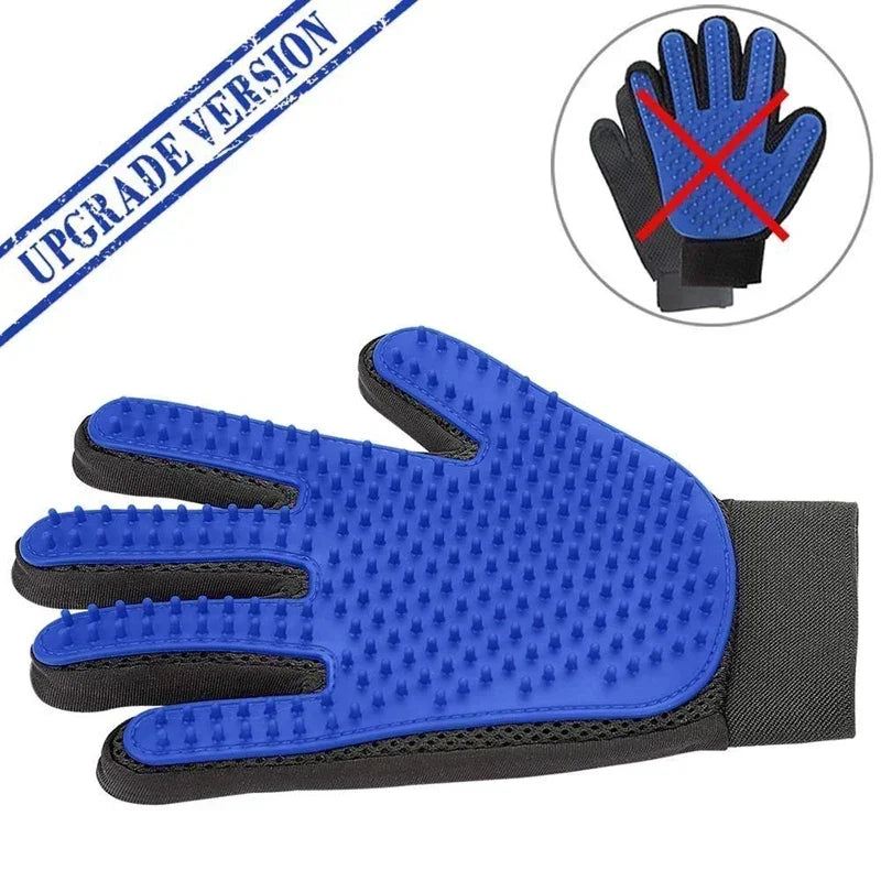Silicone Pet Grooming Glove — Deshedding & Massage