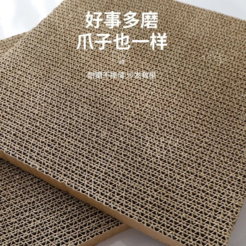 2-Panel Cat Scratch Cardboard Lounge