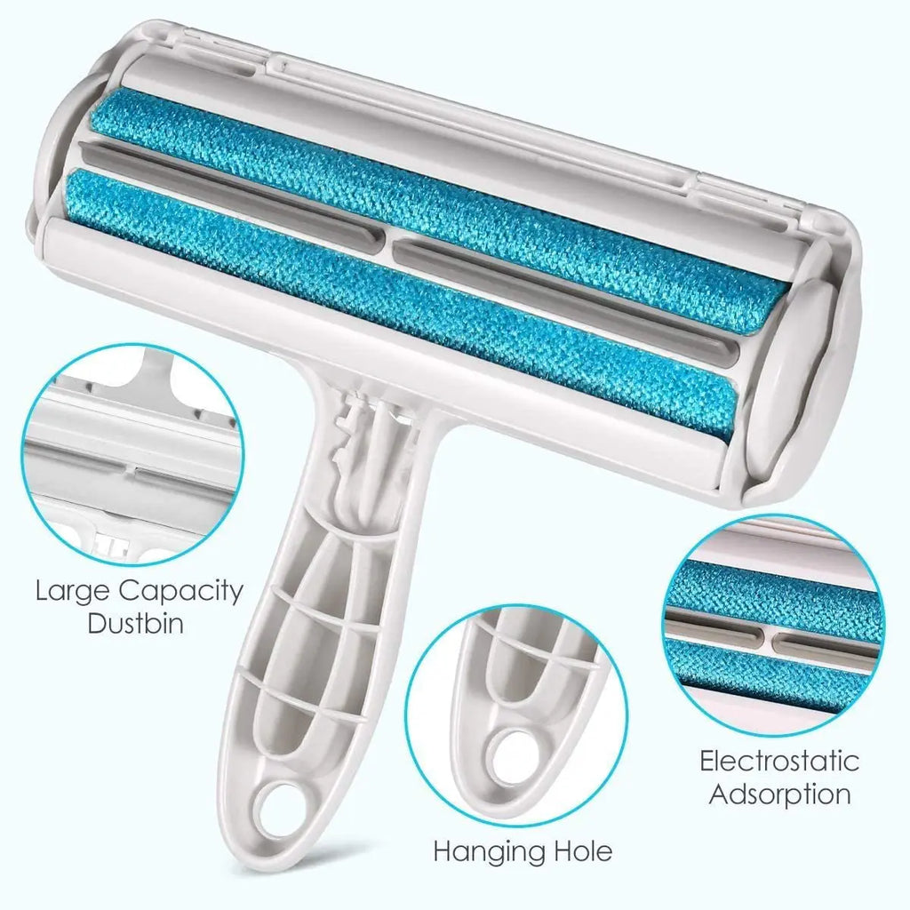 Reusable Pet Hair Remover Roller — Self-Cleaning
