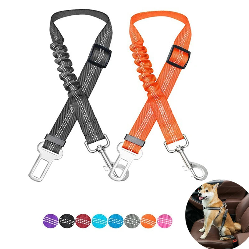 Adjustable Dog Car Seat Belt — Safety Harness