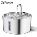Automatic Pet Water Fountain — 2.2L Stainless Steel
