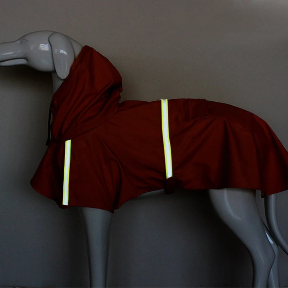 Waterproof Dog Raincoat — Reflective Hooded