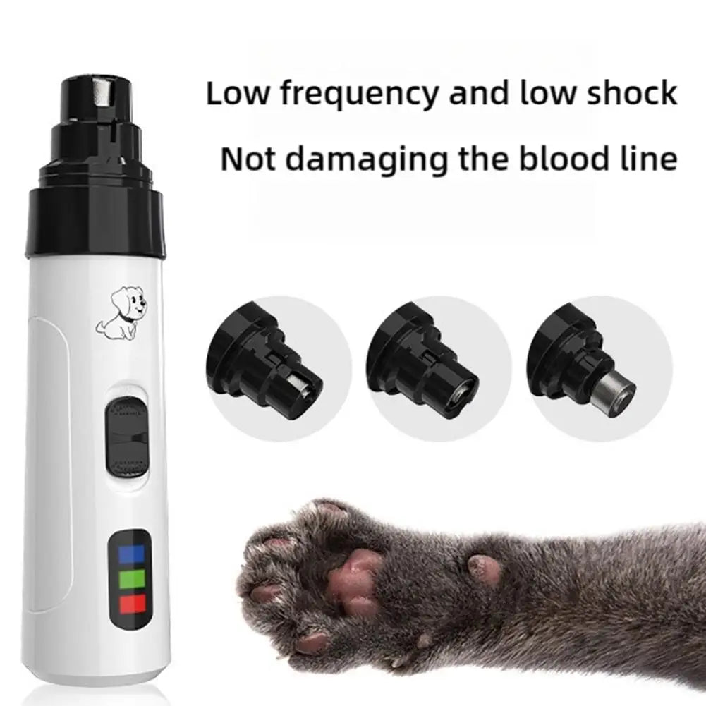 Electric Pet Nail Grinder — USB Rechargeable